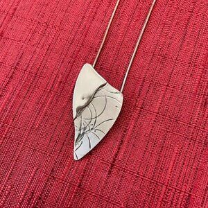 Jessie Senecal Handmade Sterling Sliver "Overlapping Circles" Necklace